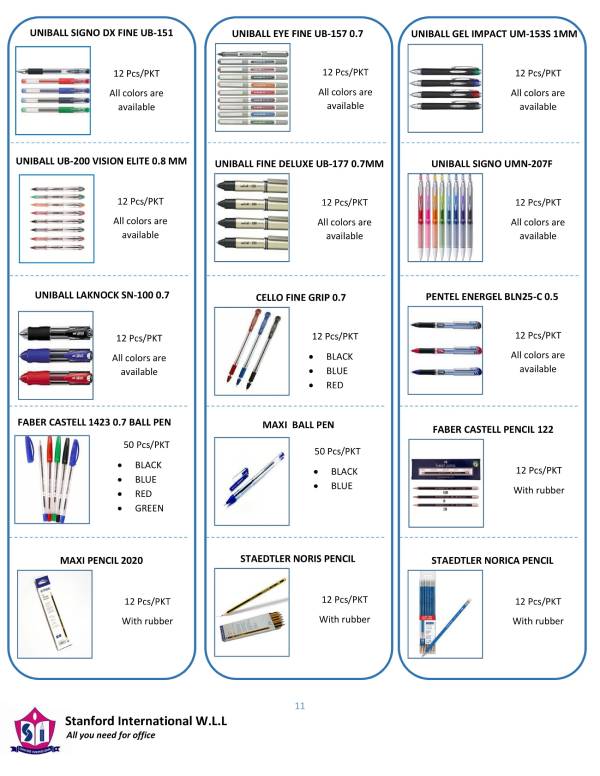 Pencil and Pen Wholesale Rate in Doha