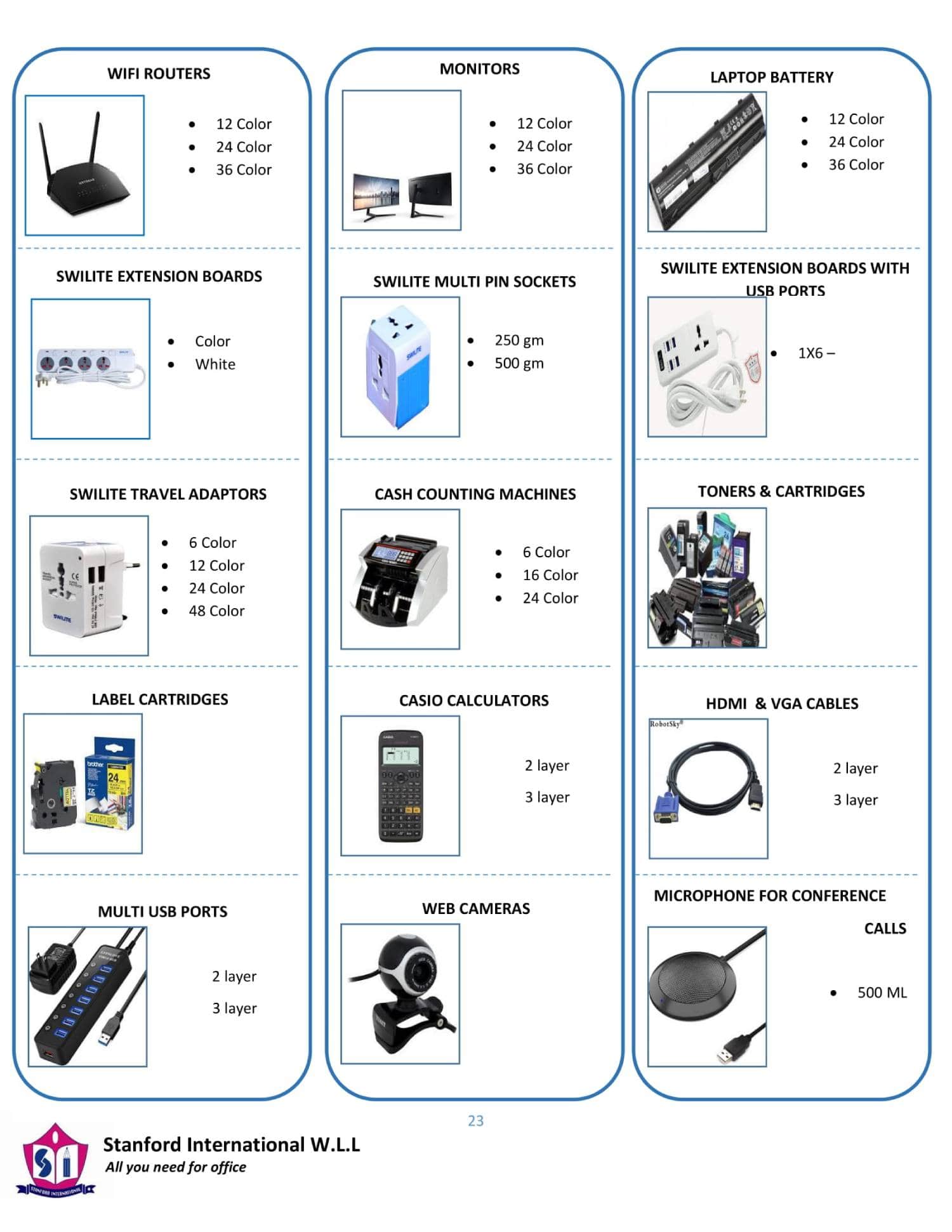 Routers, Toners and Catridges Shop near Lusail Doha